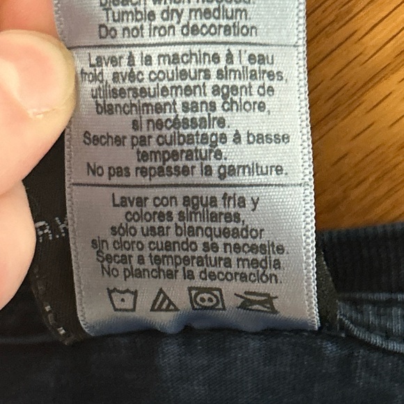 Harley Davidson Mens T-Shirt 2XL Blue Zips 45th Parallel Mackinac Island MI 2016 - Picture 7 of 10